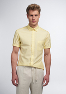 SLIM FIT Overhemd in geel vlakte