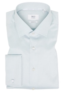 MODERN FIT Luxury Shirt in salbeigrün unifarben