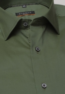 SLIM FIT Performance Shirt in olive plain
