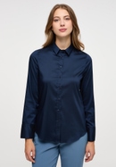 Performance Shirt Blouse in dark blue plain