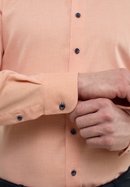 SLIM FIT Overhemd in oranje gestructureerd