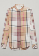 shirt-blouse in brown checkered