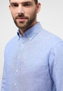 MODERN FIT Shirt in medium blue plain