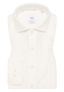 SLIM FIT Linen Shirt in champagnekleurig vlakte