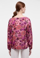 T-shirt blouse in coral printed