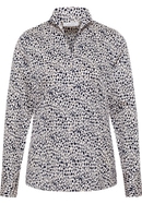 shirt-blouse in white/navy printed