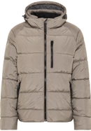 Quilted jacket in beige plain