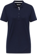 Polo shirt in navy plain