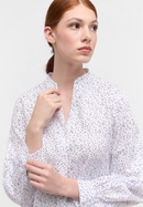 shirt-blouse in white/black printed