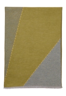 Scarf in sage green striped