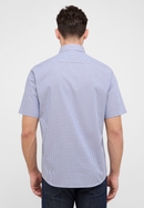 COMFORT FIT Overhemd in middenblauw geruit