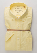 SLIM FIT Overhemd in geel vlakte