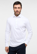 MODERN FIT Jersey Shirt in weiß unifarben
