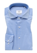 MODERN FIT Soft Luxury Shirt in middenblauw vlakte