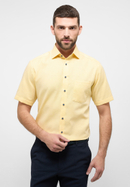 MODERN FIT Overhemd in geel gestructureerd