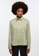 shirt-blouse in sage green plain