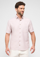 COMFORT FIT Linen Shirt in sand unifarben