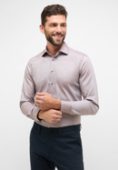 SLIM FIT Shirt in brown structured