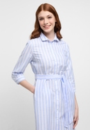 Shirt dress in light blue striped