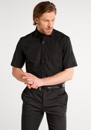 MODERN FIT Original Shirt in zwart vlakte