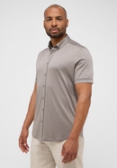 MODERN FIT Overhemd in lichtgrijs vlakte