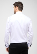 COMFORT FIT Cover Shirt in white plain
