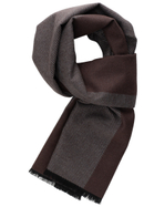 Scarf in brown striped