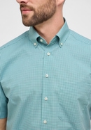 COMFORT FIT Shirt in mint checkered