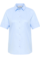 Cover Shirt Bluse in hellblau unifarben