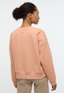 Knitted jumper in peach plain