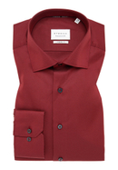 MODERN FIT Cover Shirt in dark red plain