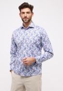 MODERN FIT Shirt in royal blue printed