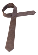 Krawatte in navy/orange strukturiert