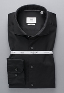 SLIM FIT Soft Luxury Shirt in zwart vlakte