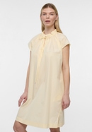 Shirt dress in yellow plain