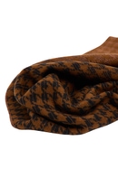 Scarf in brown patterned