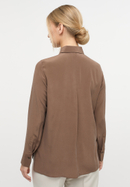 shirt-blouse in cacao plain