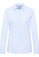 shirt-blouse in sky blue plain