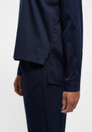 Signature Shirt Bluse in navy unifarben