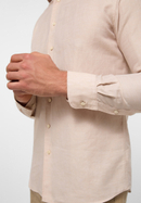 MODERN FIT Linen Shirt in beige unifarben