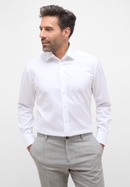 COMFORT FIT Luxury Shirt in white plain