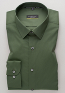 SUPER SLIM Performance Shirt in grün unifarben