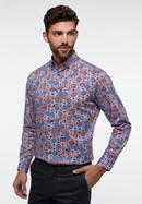 MODERN FIT Shirt in red printed