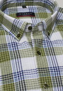 MODERN FIT Shirt in green checkered