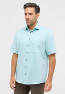 COMFORT FIT Overhemd in mint gestructureerd