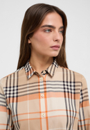 shirt-blouse in orange checkered