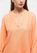 Viscose Shirt Bluse in mandarine unifarben