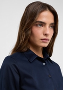 Soft Luxury Shirt Blouse in navy vlakte