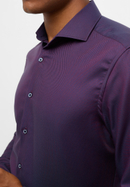 SLIM FIT Overhemd in bordeaux gestructureerd