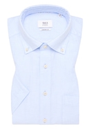 COMFORT FIT Linen Shirt in pastelblå vlakte